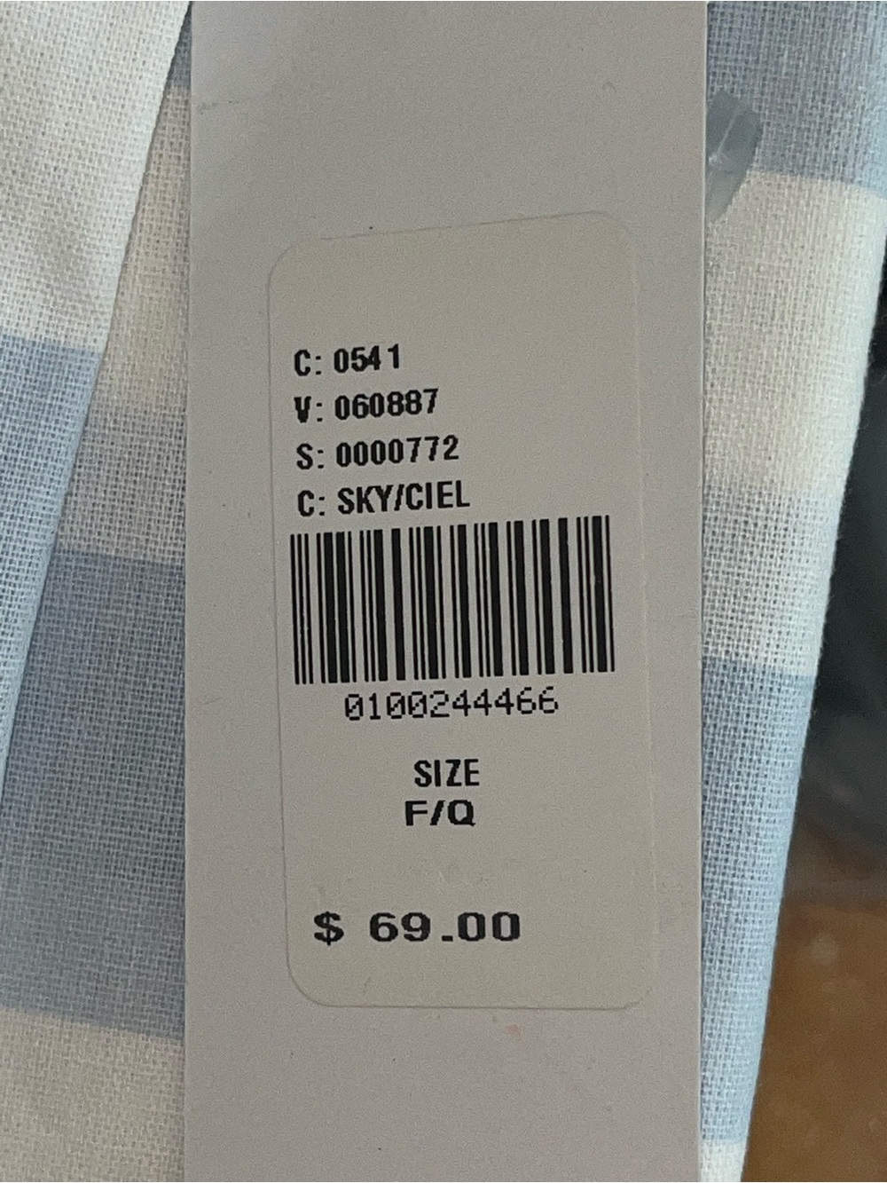 Urban Outfitters UO HOME Light Blue and White Core Striped Duvet Set F/Q - Picture 4 of 4